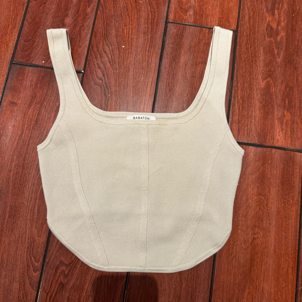 Aritzia Babaton Sculpt Knit Bustier Top